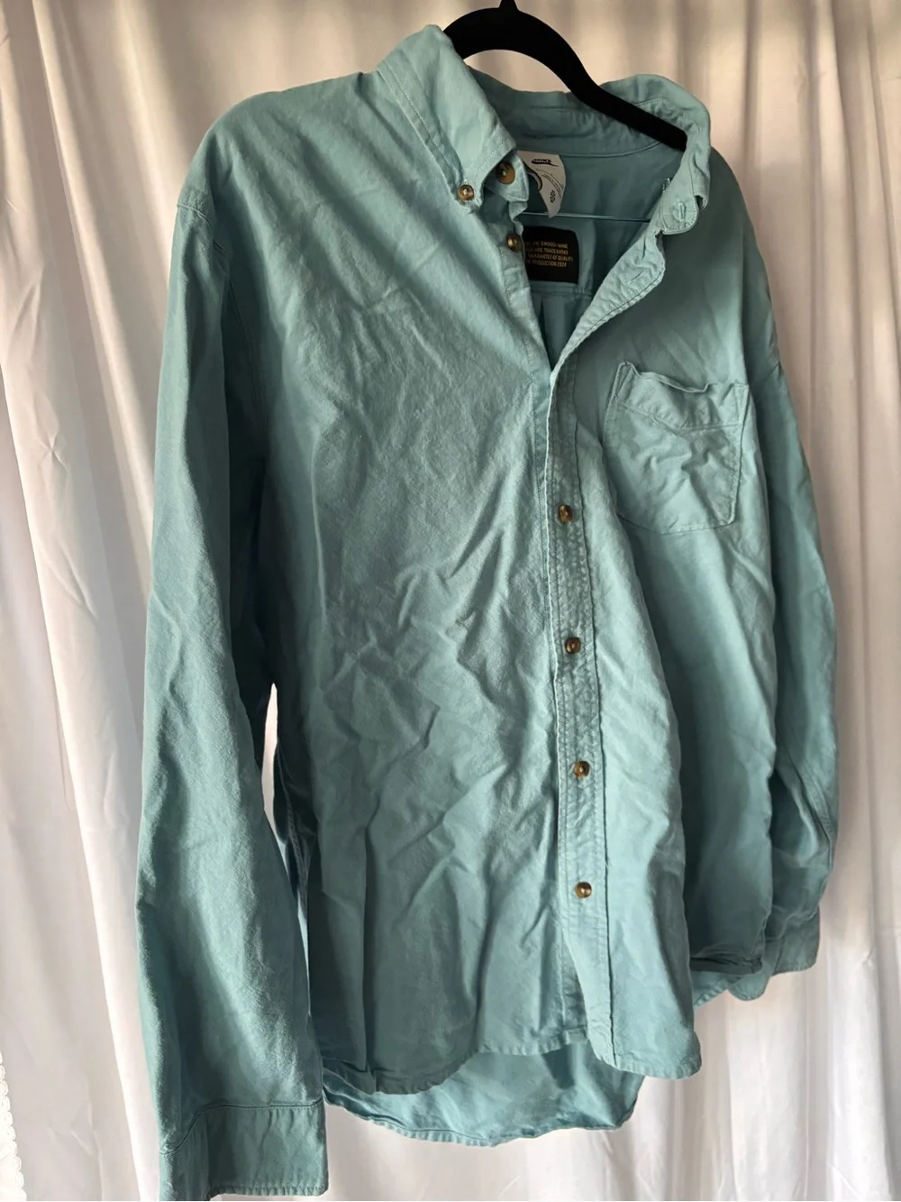 NIKE SB Light Blue Men's Button-Up Shirt Jacket
